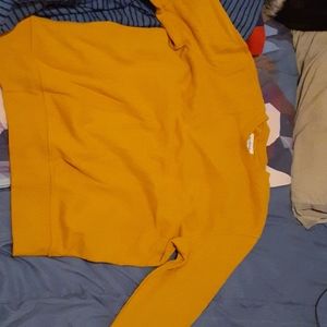 Orange/yellow long sleeve sweatshirt